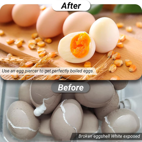 opdhzk Magenetic Egg Piercer Tool for making holes in raw eggs to achieve perfectly boiled eggs, egg hole puncher