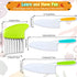 4 Pcs Kids Knife Set, Nylon Kitchen Knife with Crinkle Cutter, Plastic Toddler Chef Knife for Real Cooking