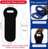 Desing Wish 2 PCS Wine Carrier Tote Bags for 750ml Bottles, Insulated Neoprene Wine Cooler Bags for Gift/Picnic/Party -