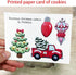 LILIAO Christmas Cookie Cutter Set, 4-pc Stainless Steel Cutters: Pickup Truck with Christmas Tree, Light Bulb, Ornament