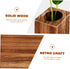 Desktop Wooden Flower Vases - Creative Flower Holder Home Decor, Decorative Plant Pots, Tabletop Decoration