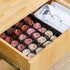 Qozary 2 Pack Drawer Organizer Divider, 24 Cell or 16 Cell Collapsible Storage Boxes for Socks, Lingerie, Clothes