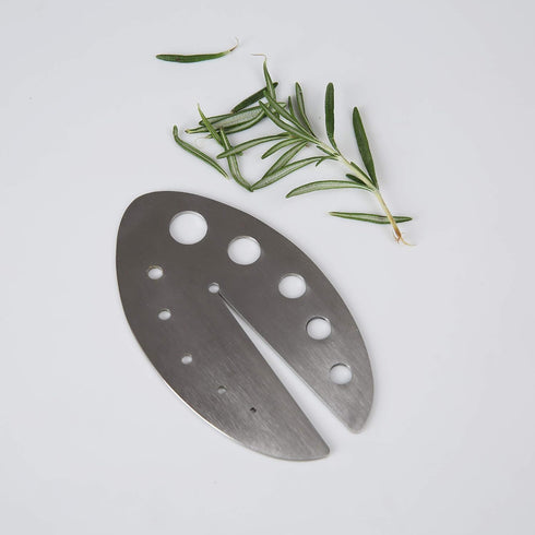 Herb Stripper Tool, Stainless Steel Leaf Zipper for Kale, Chard, Collard Greens, Rosemary, and Thyme