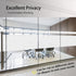 Finnez Window Privacy Film, Frosted Glass Electrostatic Privacy Window Stickers for Home Living Room Bedroom