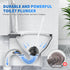 LOVLOY 2 Pack Set 2-in-1 5.3-inch Toilet Plunger and Brush, Bowl Brush and Heavy Duty Toilet Plunger with Ventilated