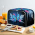 Xoenoiee Blue Butterfly Toaster Cover - 2 Slice Small Appliance Dust Cover with Top Handle, Washable