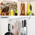 YourGift 30 Pack Heavy Duty S Shaped Hooks - Black Hanging Hangers for Kitchen, Bathroom, Bedroom, Office