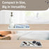 Countertop and Vanity Tray, 11.7" Shatterproof Bathroom Tray, Flexible Silicone Soap Tray for Kitchen, Toilet Tank
