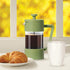 Oggi French Press Coffee Maker, 12oz Borosilicate Glass, Single Cup French Press, 3 Cup Capacity, Olive