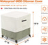 Square,600D 25" 25" 18" Waterproof Outdoor Ottoman Cover Heavy Duty Patio Small Side Table Cover,Patio Furniture Covers