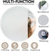 KESPEN Frosted Window Privacy Film, White Matte Heat Control UV Sun Blocking Static Cling Decals for Bathroom Home