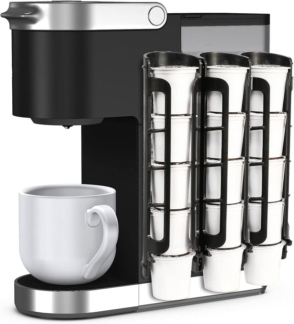 STORAGENIE Coffee Pod Holder, Side Mount K Cup Pods Organizer for Keurig Coffee Makers, 3 Pack for 15 K-Cups