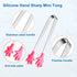 6PCS Mini Tong, Hand Shape Silicone Food Tongs, 5 Inch Kid Tongs for Sugar Cubes, Colorful Kitchen Tongs