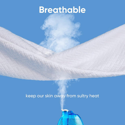 Hanherry Queen Size 100% Waterproof Mattress Protector, 3D Air Fabric Cooling Cover, Deep Pocket