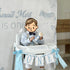 Cuvaho Blue & White Bow High Chair Banner for One Sweet Boy First Birthday Party Decorations Smash Cake Photo Shoot