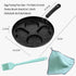 Non Stick Frying Pan, Romantic Heart Circle Egg Pan, Multifunction Omelette Skillet with Oil Brush
