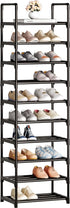 COAPUKT 10 20-25 Closet Tier Tall Shoe Rack Organizer Pairs Shoe Tower Shelf,Metal Shoe Storage,Lager Shoe Storage