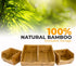 Bamboo Pantry Storage Bins, Stackable Baskets for Potato and Onion Storage, Set of 3 Pieces