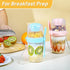 4 Pack 27oz Vtopmart Yogurt Parfait Cups with Lids and Spoons, Overnight Oats Containers, Reusable Topping Compartment