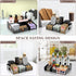 Coffee Station Organizer - New Upgrade Metal Coffee Bar Organizer for Countertop, Office Breakroom Tea Storage