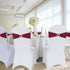 Pack 30 Howhic of Spandex Chair Sashes Bows Stretch Chair Cover Band with Buckle Slider Universal Elastic Chair Ties
