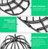 Coopache 4 Pack Hat Washer for Baseball Caps, Washing Machine Hat Cleaner Holder Protector for Dishwasher