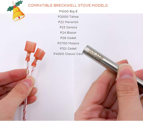 Ignitor Replacement for Breckwell Pellet Stoves - C-E-IGN Igniter Element, 300 Watts, 120V AC