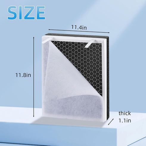 APPLIANCEMATES Vital 100 True HEPA Replacement Filter for LEVOIT Vital 100 Air Purifier, 3 Pack