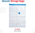5 Pack Small Vacuum Storage Bags for Comforters, Blankets & Clothes, Vacuum Sealed Compression Bags