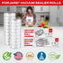 FORJAR Vacuum Sealer Bags Rolls, Airtight Food Storage and Sous Vide Cooking - Ideal for Home and Commercial Use