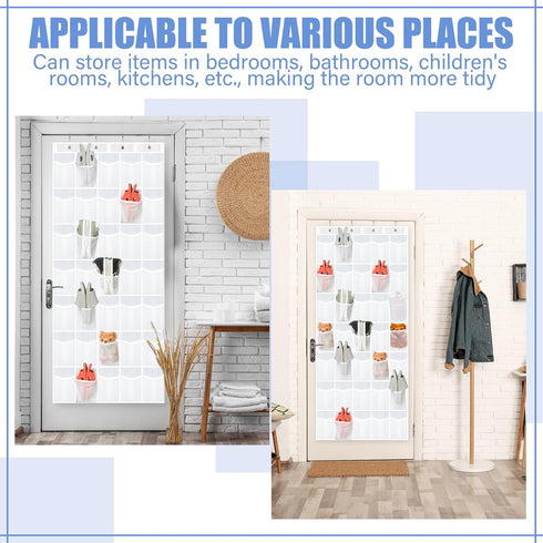 2 70 Closet 35 Windyun Pcs Large over The Door Shoe Organizer Hanging Shoe Rack for Holder Pure Mesh Pockets Back