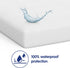 Vibe Premium Waterproof Terry Cloth Mattress Protector, King, White, Washable