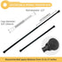 6Pcs 11 17 Inch KXLife Spring Tension Rod to Adjustable Length for Kitchen Small Basement Window, Tension Bars
