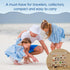 Acrylic Magnetic Seashell Display Box, Decorative Storage Case for Seashells, Trinkets, and Small Craft Organizers