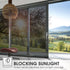 One Way Window Film Privacy Tint for Home, Reflective Light Heat Blocking for Doors and Windows (Black 17.5X78.7)