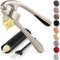 Zulay Kitchen Premium Garlic Press Set, Rust Proof & Dishwasher Safe, Easy-Squeeze with Silicone Peeler