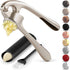 Zulay Kitchen Premium Garlic Press Set, Rust Proof & Dishwasher Safe, Easy-Squeeze with Silicone Peeler