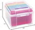 Paper Junkie 4 x 6 Inch Photo Storage Box - 6 Inner Cases for Stickers, Crafts, Art Supplies, Organizers for Home