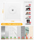 DegMongee 4PCS Wall Mounted Shoe Rack with Sticky Hanging Strips, No Drilling Wall Shoe Rack, Space Saving Shoe Stand