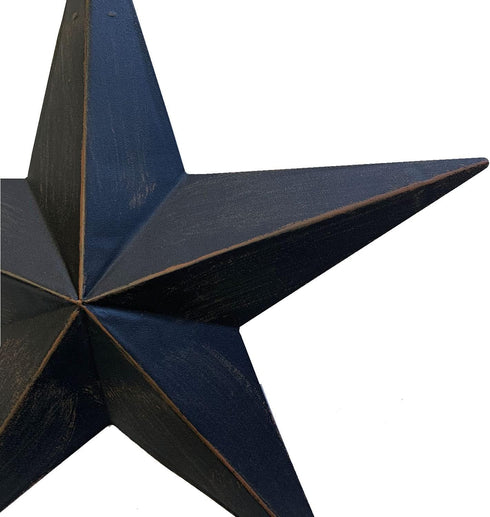 rainbow handcrafts Rustic Metal 3D Barn Star - Patriotic Wall Decoration for July 4th Americana Outdoor Decor