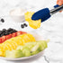 Tovolo Mini Silicone Easy-Grip Tongs, Non-Slip Handle, Blue, 8.25 Inches