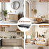 Black Bathroom Counter Organizer - Wooden Display Pedestal Stand for Kitchen Sink Accessories and Vanity Tray