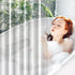 UFRIDAY Stall Clear Shower Curtain Liner, 48 x 72 inches Heavy Duty Waterproof Transparent PEVA with 3 Magnets Bottom
