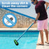 20" 12-Rows Wide Pool Brush Head, Heavy Duty Pool Scrub Brush with Soft Bristles, Inground/Above Ground Pool Brushes
