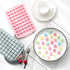 Verdental Small Square Silicone Candy Molds, 108 Cavities for Hard Candy, Cake, Chocolate (2 Pcs, Pink)
