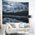 JAWO Landscape Tapestry Wall Hanging, Lake with Mountain Forest Scenic, 71X60 Inches Polyester Fabric