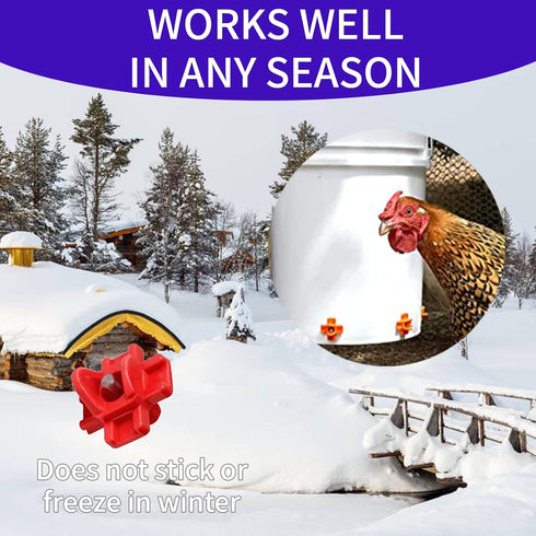 YAFIYGI 6Pack Horizontal Automatic Poultry Nipples - Easy Install Chicken Quail Duck Watering System
