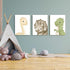 arfitest 12x16 Inch Set 3 Dinosaur Wall Art Kids Boys Room Canvas Wall Decor Dino Nursery Wall Art Pictures Baby