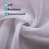 PONY DANCE White Voile Sheer Side Door Window Curtains for Front Door, French Door, Small Window Sidelight, 1 Panel,