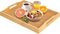 Bamboo Food Serving Tray with Handles, Breakfast Bed Tray for Tea,Snack,Dinner, Home